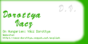 dorottya vacz business card