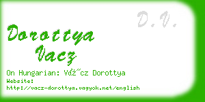 dorottya vacz business card